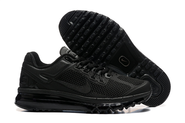 Women's Hot sale Running weapon Air Max 2013 Black Shoes 007
